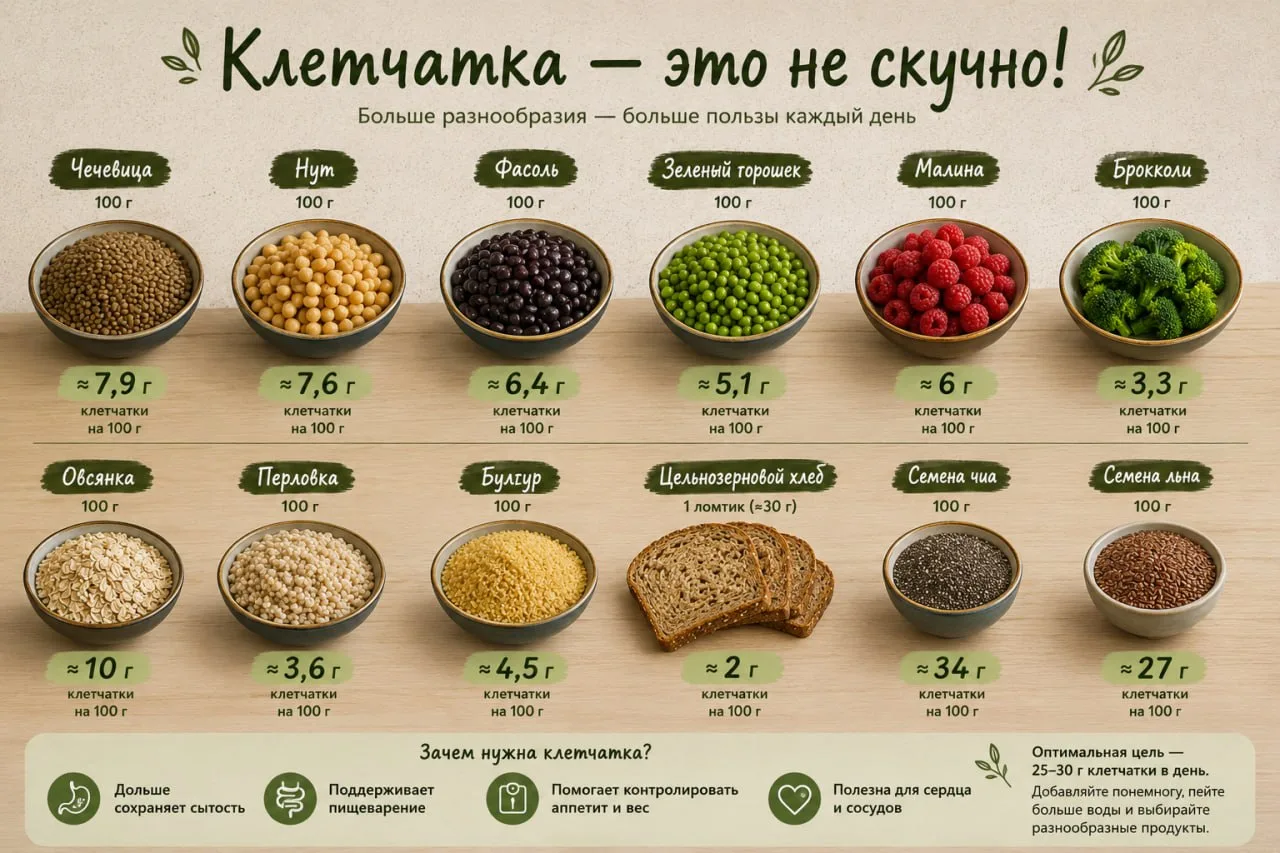 Поговорим про клетчатку?

Не думайте, что это только пресный псиллиум или скучный айсберг.

На самом