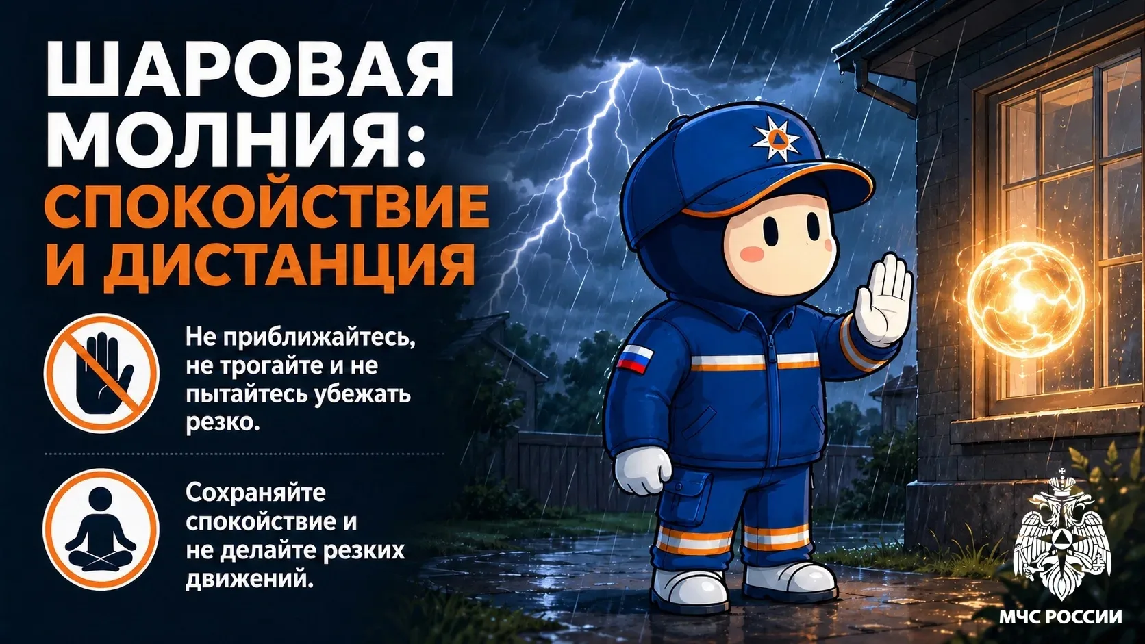 ⚡️ Гроза ошибок не прощает

Собрали главные правила безопасности в карточках: где укрыться, чего изб