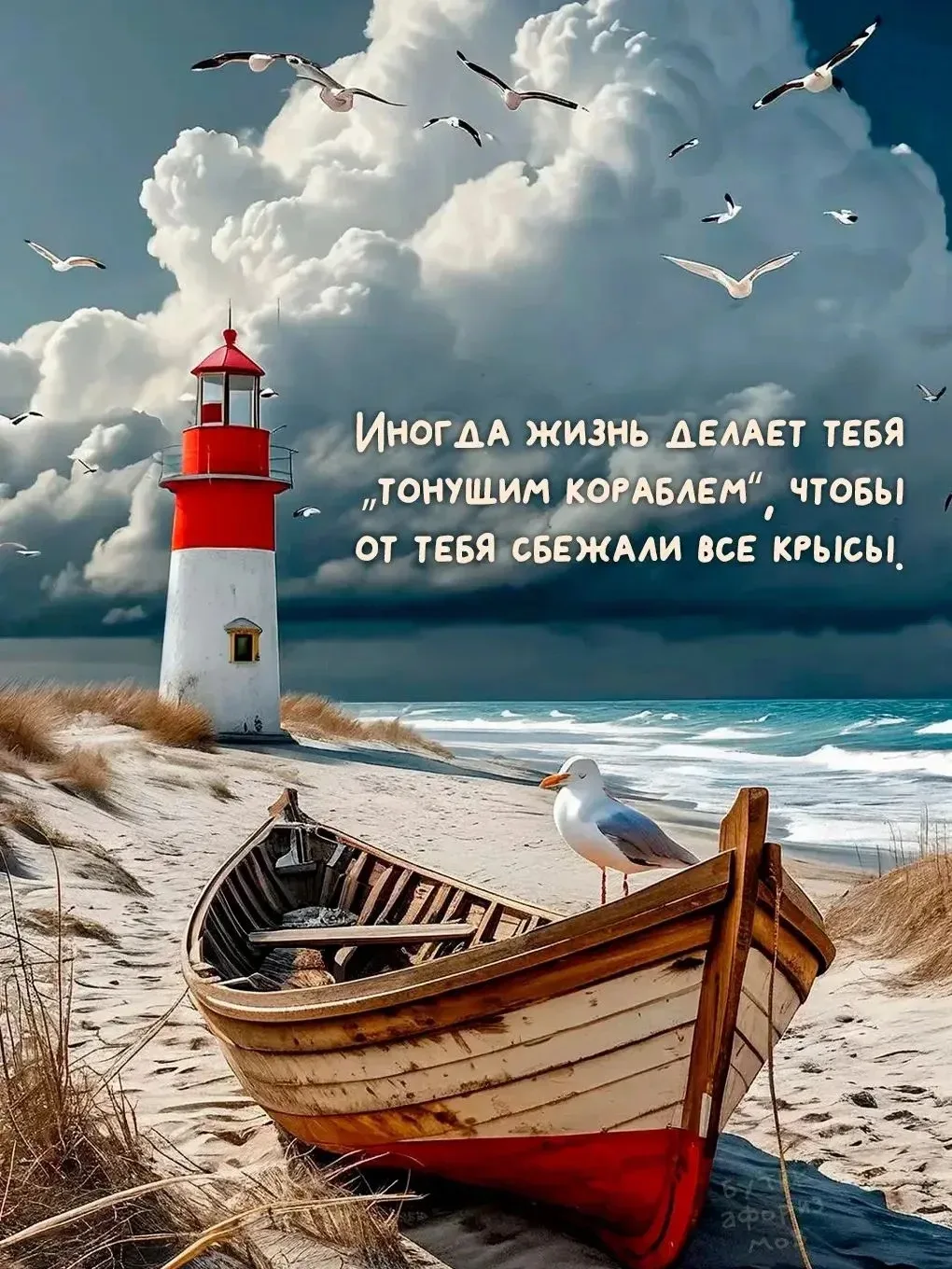 Когда кажется, что идешь ко дну, корабль покидают не только случайные люди. Уходят обственные страхи