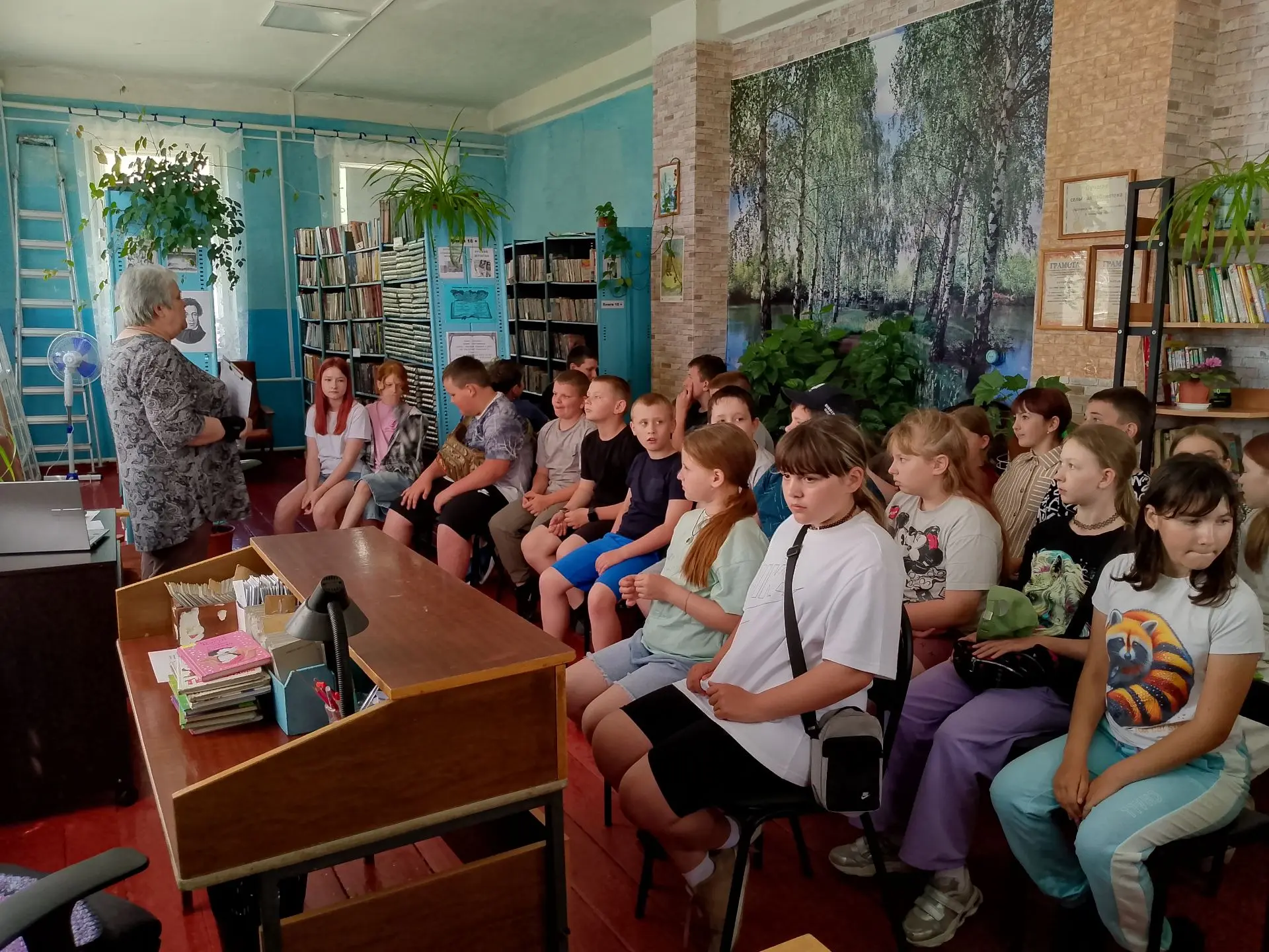 Библиотекари Подгоренской сельской библиотеки организовали для наших учеников не только экологически