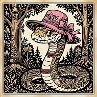 Винтажная гремучка 🐍