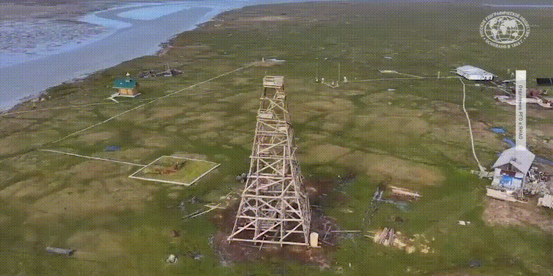 ⚡️На острове Белый восстановили один из первых маяков Северного морского пути!