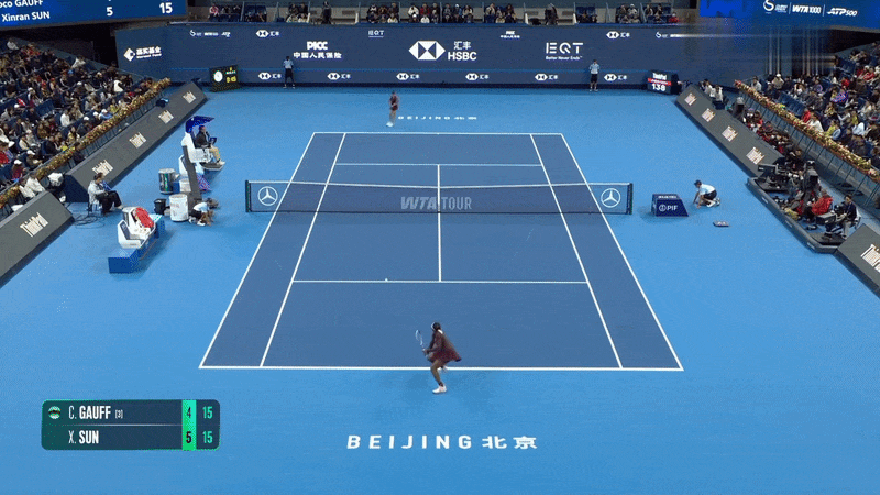 🎾 Гауфф потребовала переиграть очко из-за рекламного щита