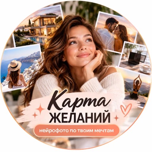Карта желаний_нейрофото по твоим мечтам — канал в мессенджере MAX