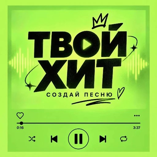 Твой хит | Создать песню — канал в мессенджере MAX