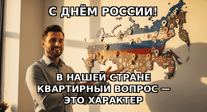🇷🇺 С ПРАЗДНИКОМ

С Днём России!

У нас квартирный вопрос — это характер. От бабушкиной сталинки до