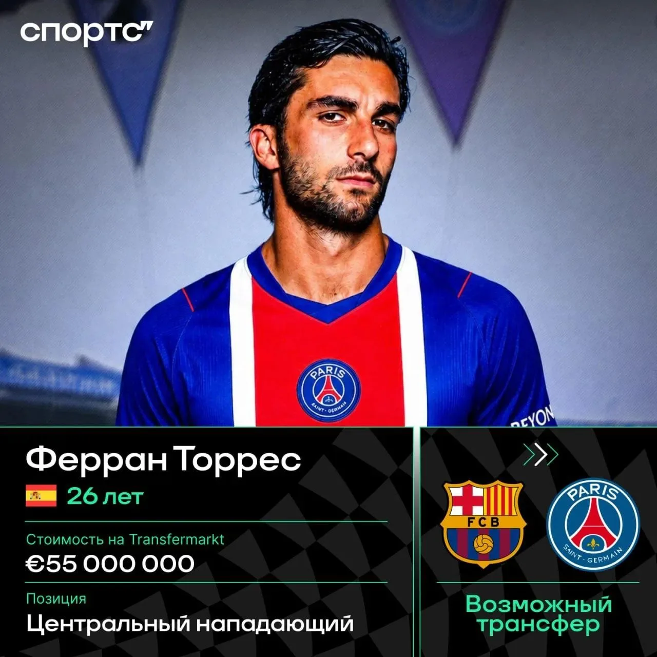 ⚡️⚡️⚡️ Here we go: Ферран Торрес переходит в «ПСЖ»