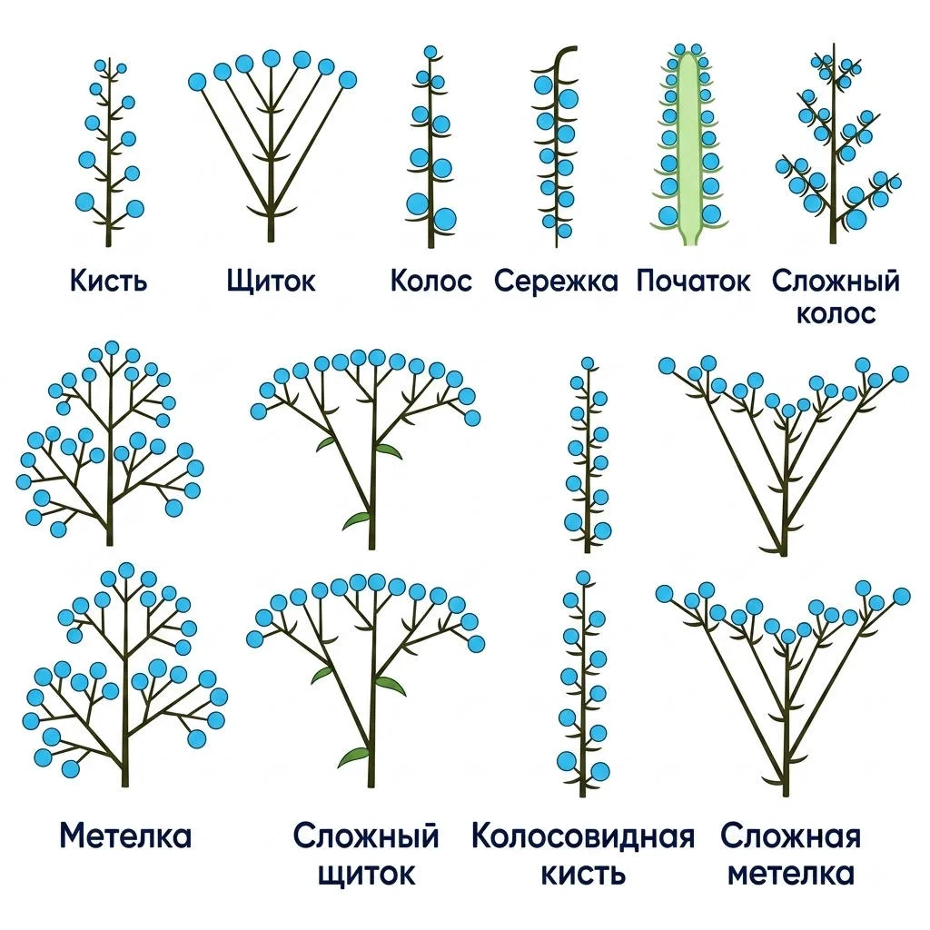 Типы соцветий