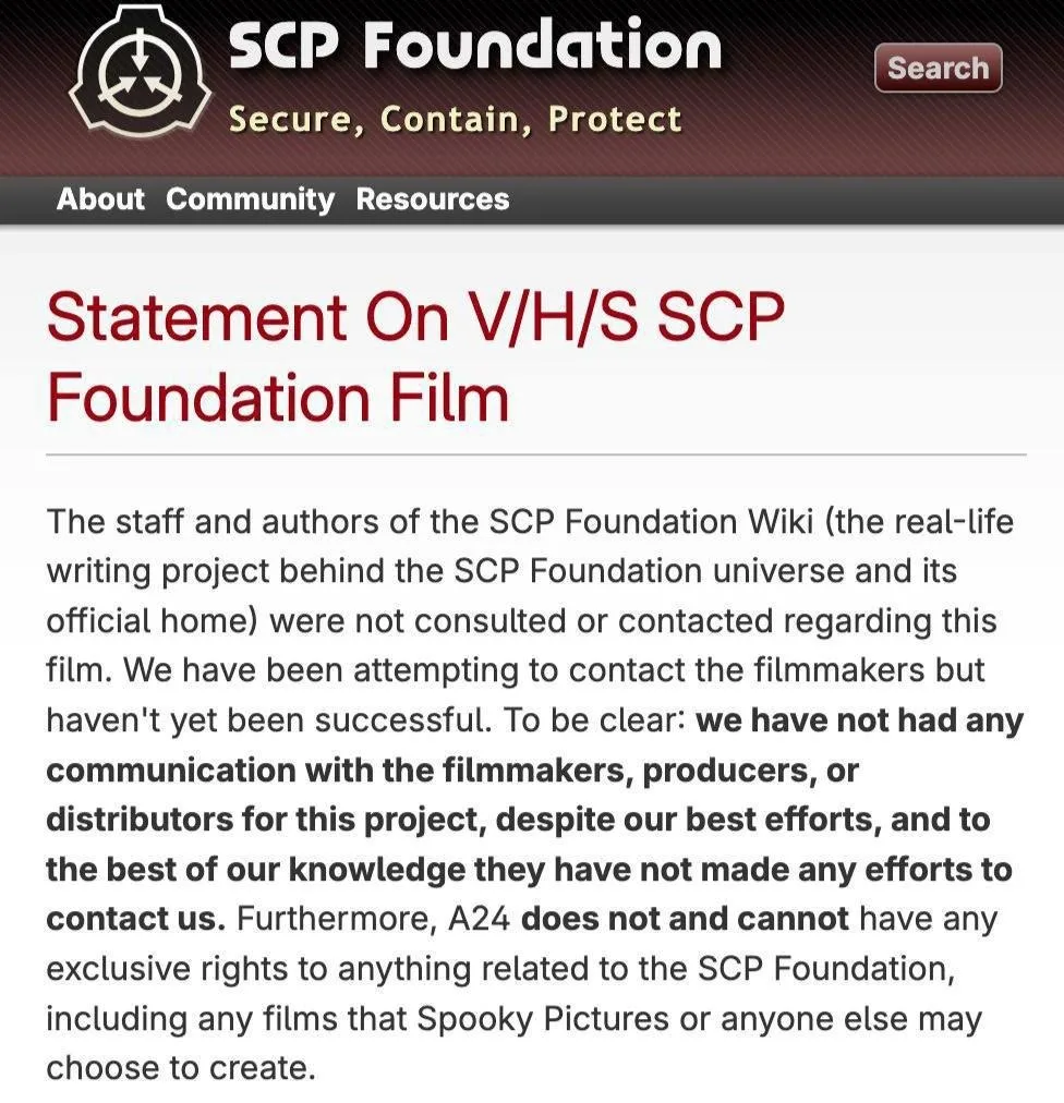 🫣 Фильм по SCP под УГРОЗОЙ