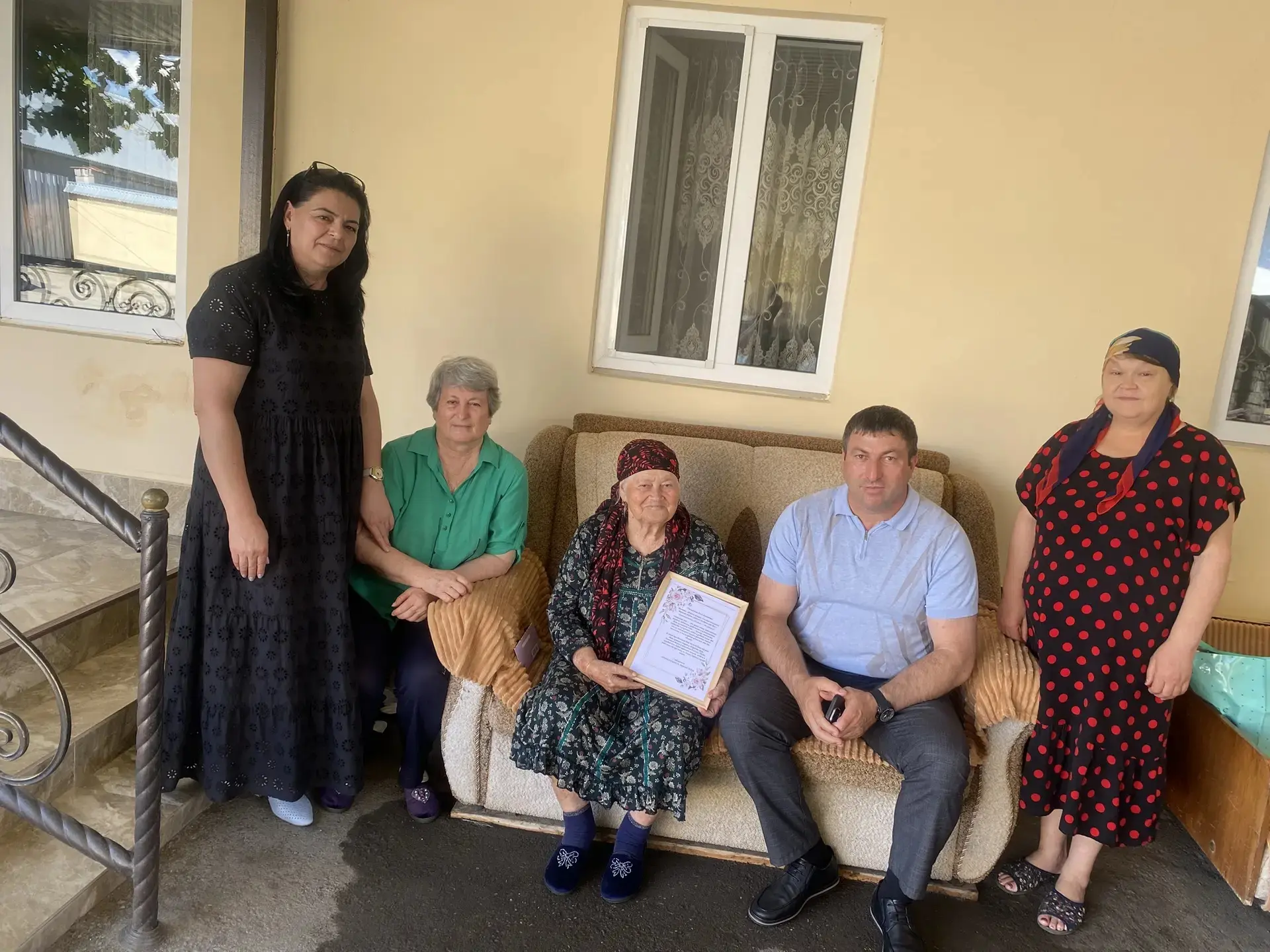 💫01.07.2026 г свой 90-летний юбилей отметила жительница нашего села Кандрокова Леля Ха...