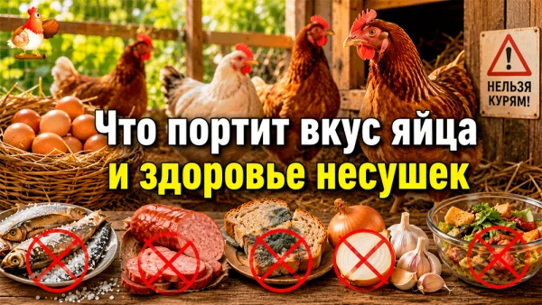 Какие продукты портят вкус яйца и здоровье несушек – чем нельзя кормить кур, даже если они смотрят г