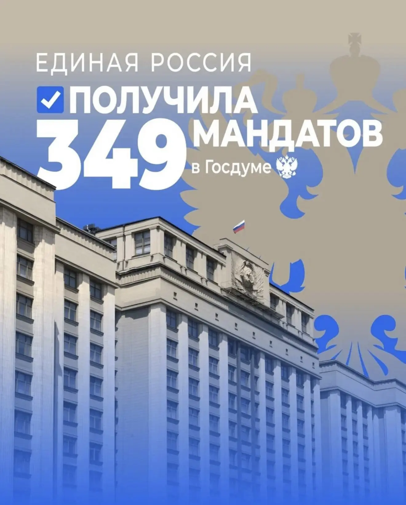 Подведены официальные итоги выборов в Государственную Думу. «Единая Россия» получила 34...