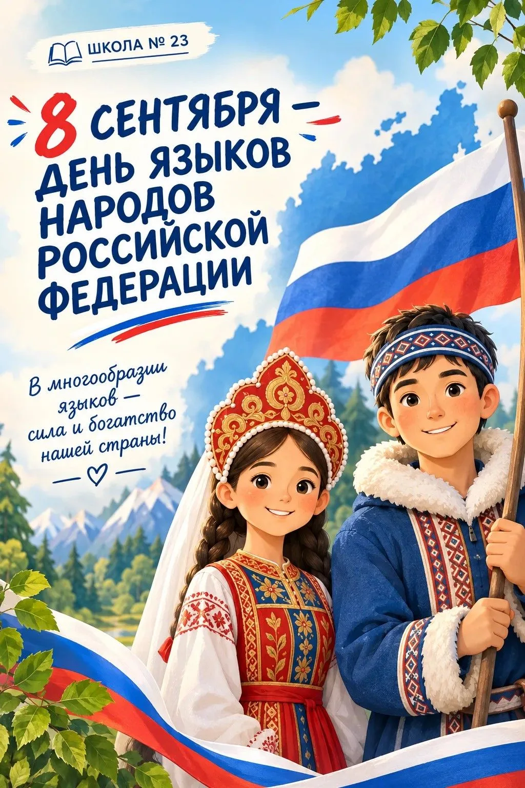 🌍 8 сентября — День языков народов Российской Федерации!
