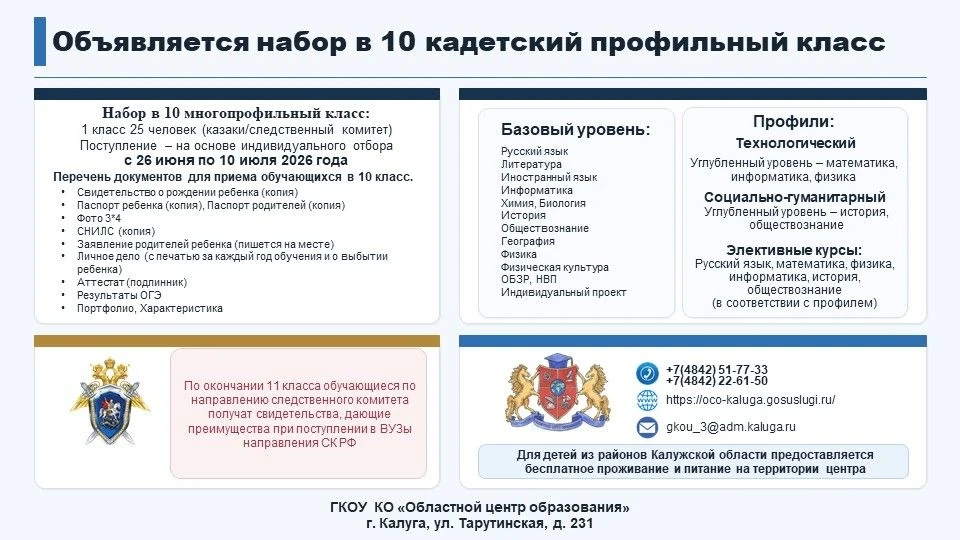 ИТОГИ ДНЯ ОТКРЫТЫХ ДВЕРЕЙ 
Мы официально объявляем НОВЫЙ НАБОР на 2026/2027 учебный год!
10 КАДЕТСКИ