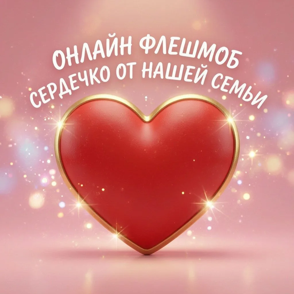 ❤️ Флешмоб «Сердечко от нашей семьи» ко Дню дошкольного работника!❤️