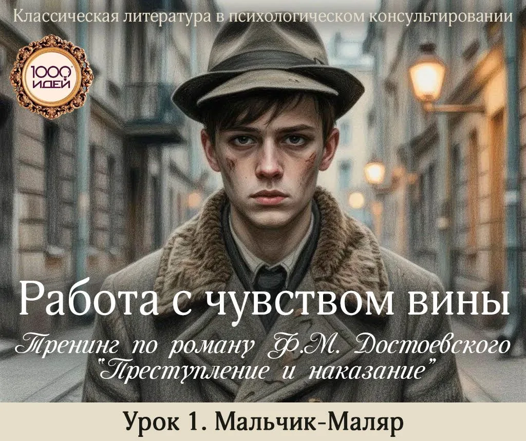 📣Друзья, мы начинаем наш тренинг-марафон, посвященный работе с чувством вины по роману Ф.М. Достоев