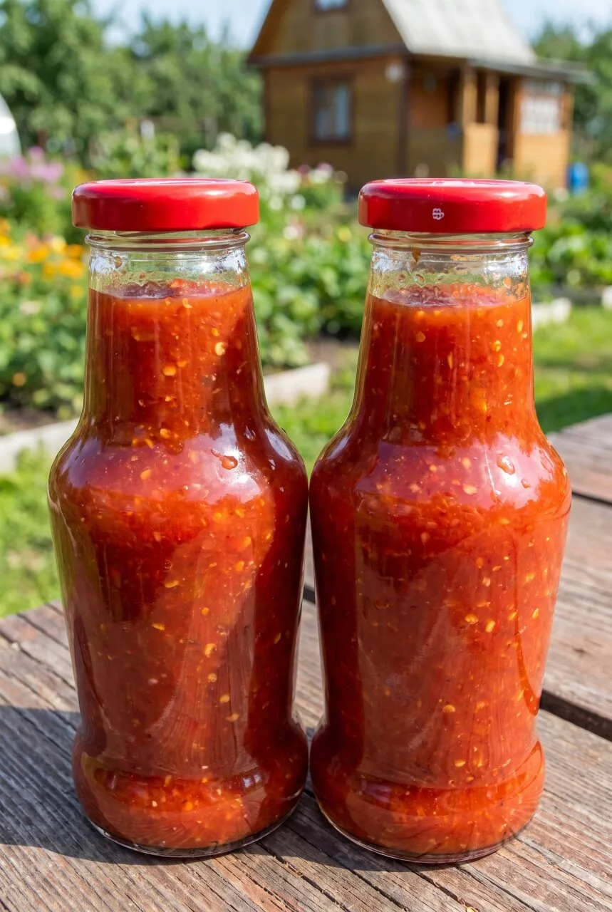 К запечённому мясу я подаю эту густую овощную закуску вместо покупного соуса. Острота у...