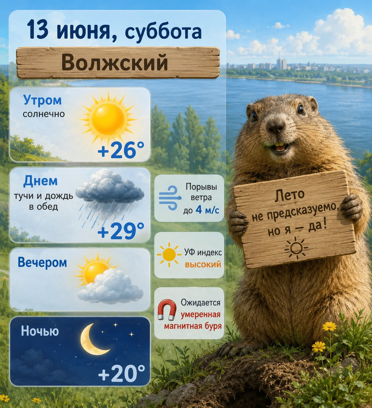 Доброе субботнее утро, волжане! Как ваше настроение? Делитесь планами в комментариях!