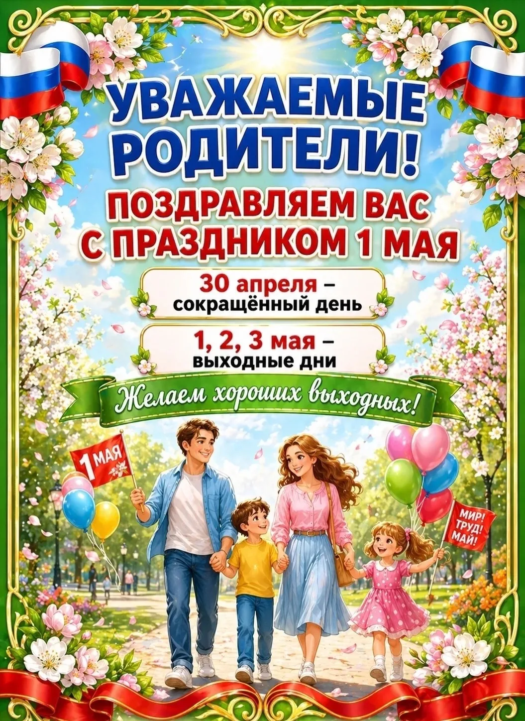 Уважаемые родители!