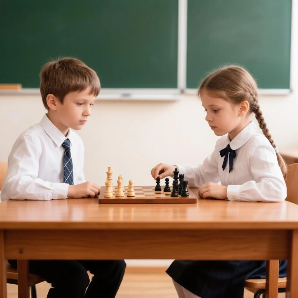 ♟️Приглашаем на школьный турнир по шахматам!