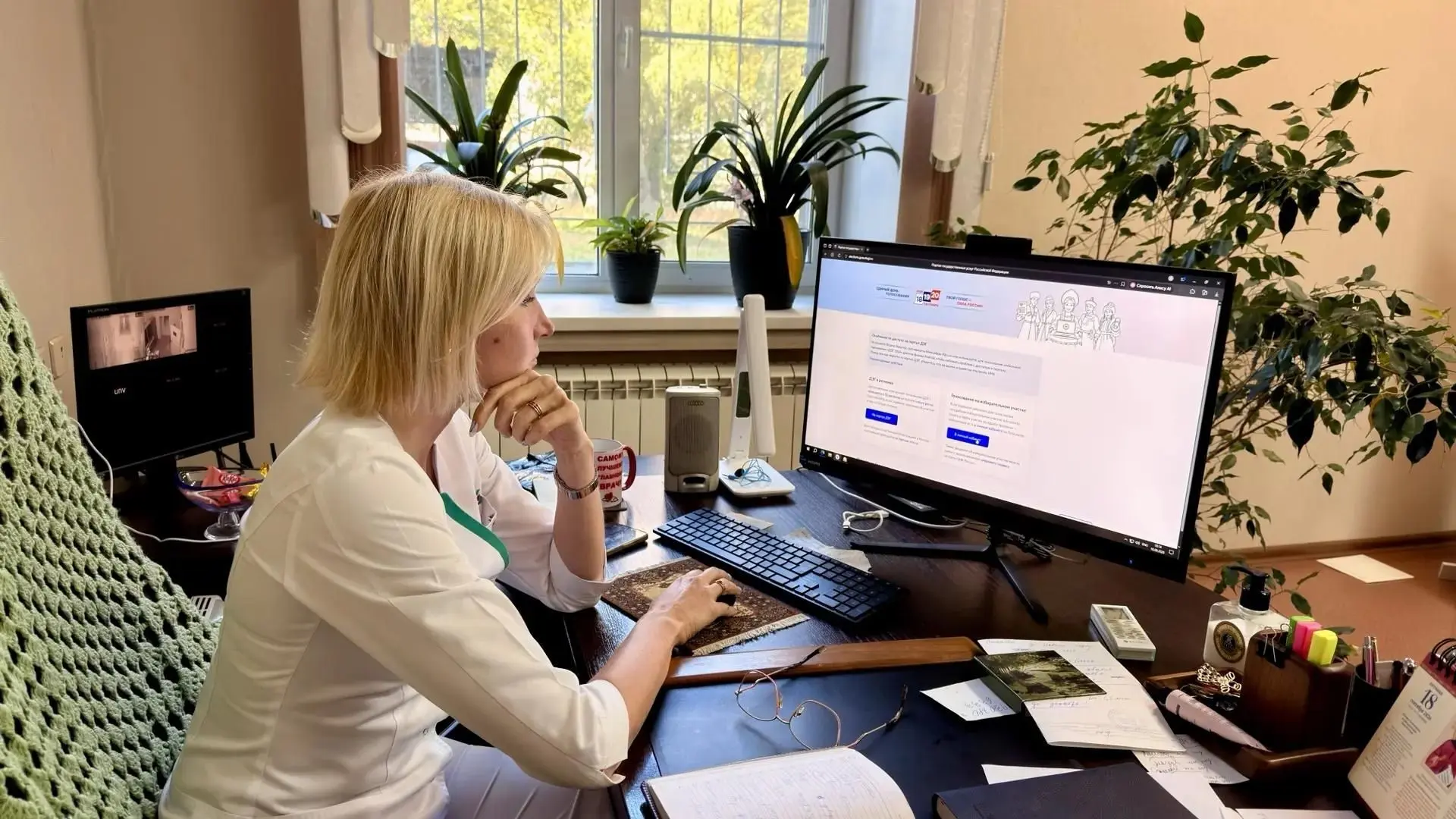 Главврач Рязанского кардиодиспансера проголосовала на выборах в Госдуму
