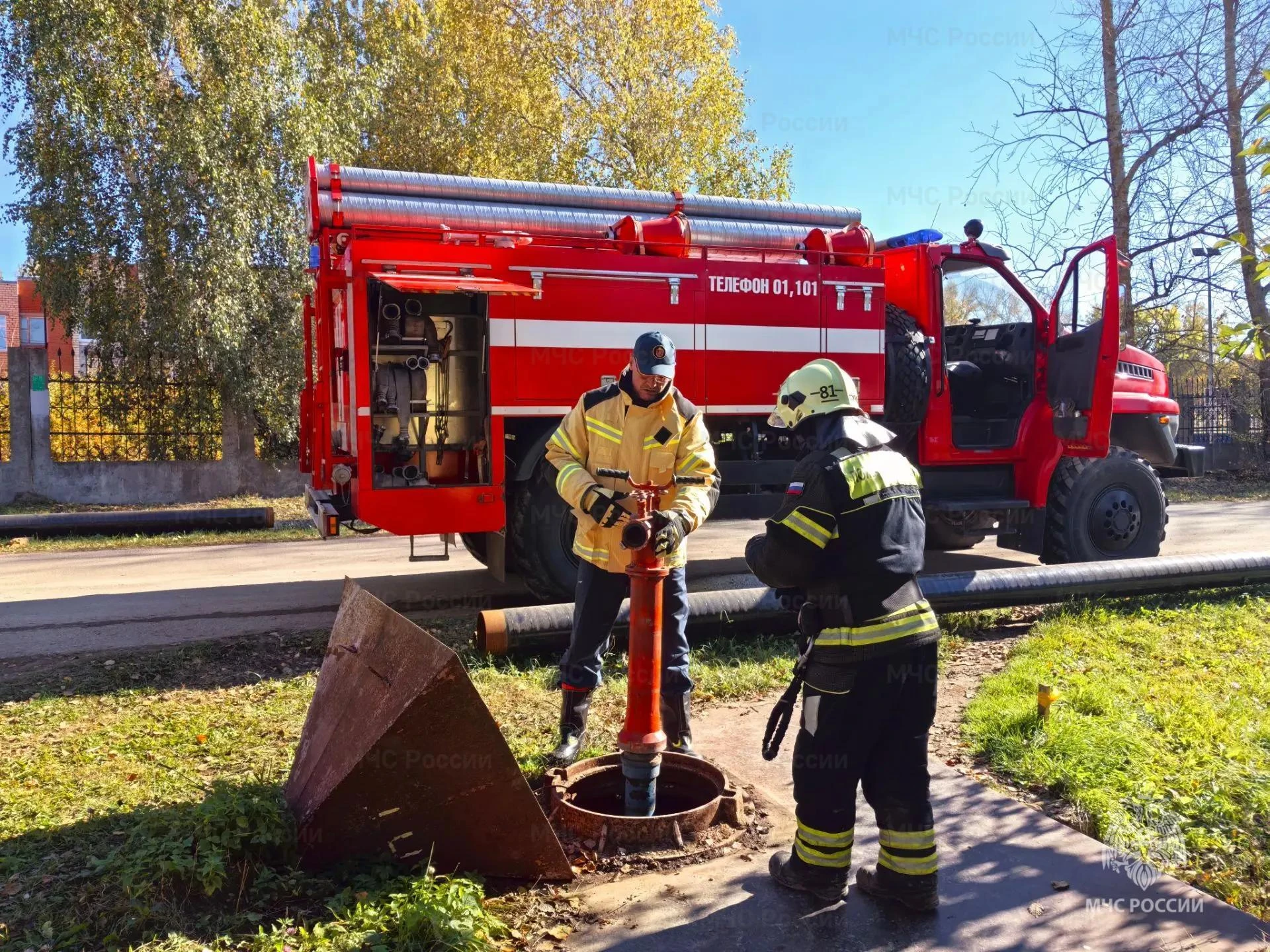 🔥В Ревякинском центре образования прошли пожарно-тактические учения