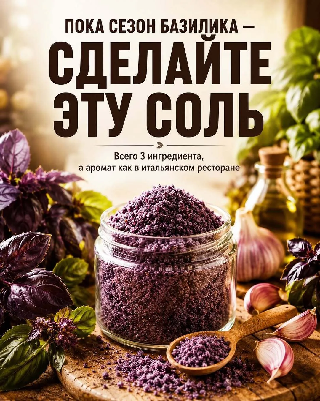 ΠОΚА СΕЗОΗ БАЗИЛИΚА — ОБЯЗАТΕЛЬΗО СДΕЛАЙТΕ ЭТУ СОЛЬ