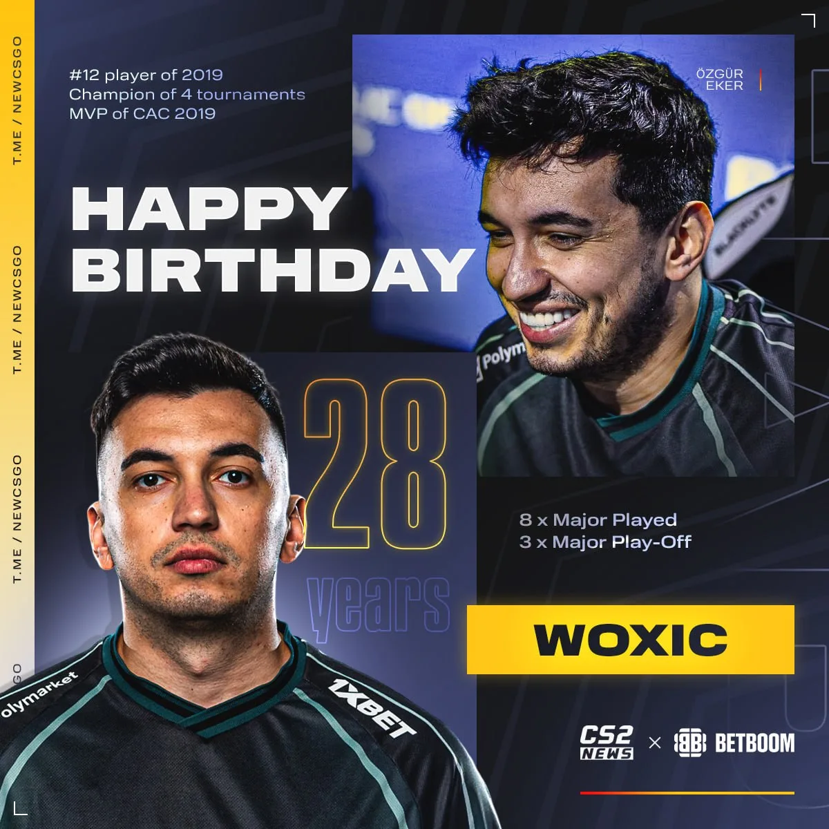 🇹🇷🎁 Второй лучший игрок Турции и тиммейт лучшего игрока Турции — 🇹🇷 woxic, праздну...