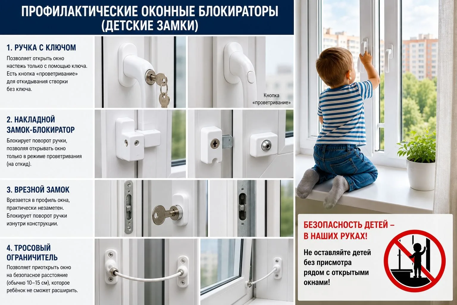 В тёплое время года многие родители забывают, что открытое окно представляет серьёзную ...