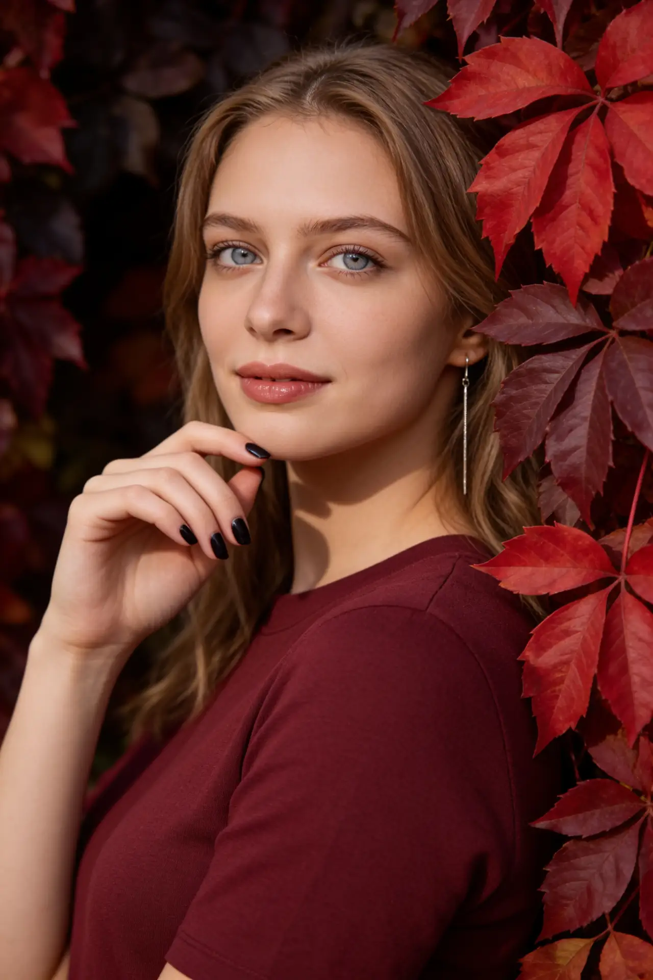 🍂 Бордовые листья