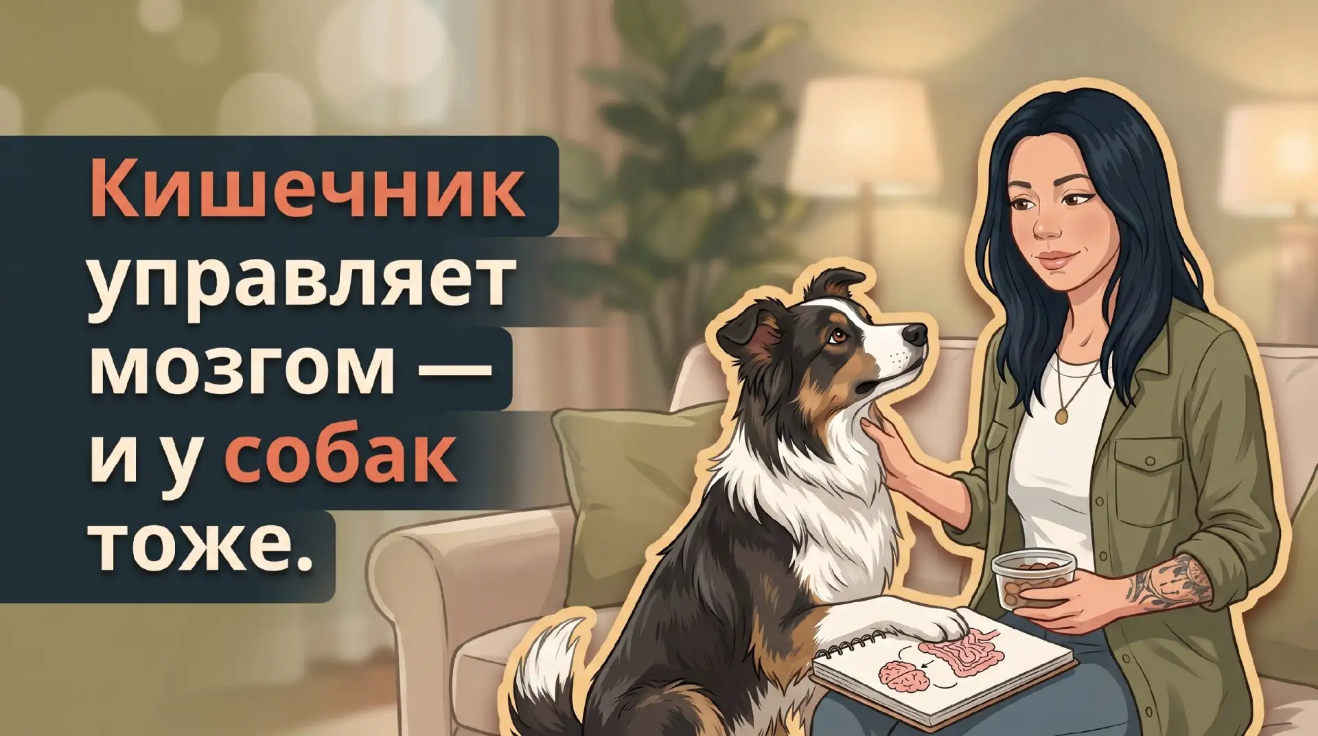 Кишечник и поведение собаки: кто кем управляет? 🐶

Коррекция поведения собак часто начинается с ком
