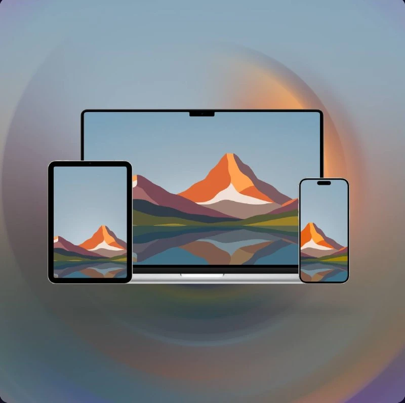 Коллекция абстрактных обоев в стиле кубизма для iPhone , iPad, Mac от BasicAppleGuy