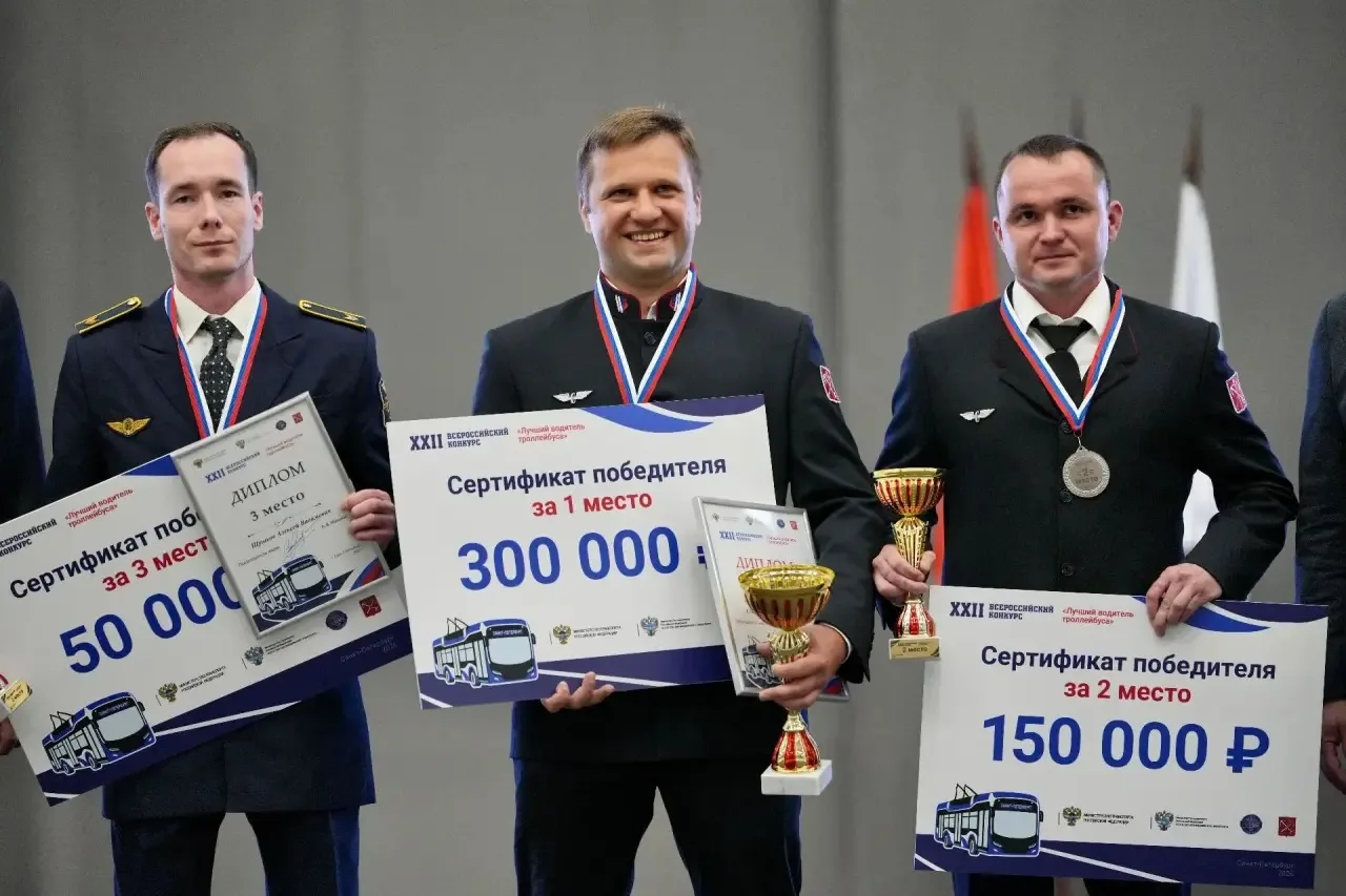 Золотой дубль Петербурга! 🏆

Подвели итоги Всероссийского конкурса «Лучший водитель троллейбуса». Р