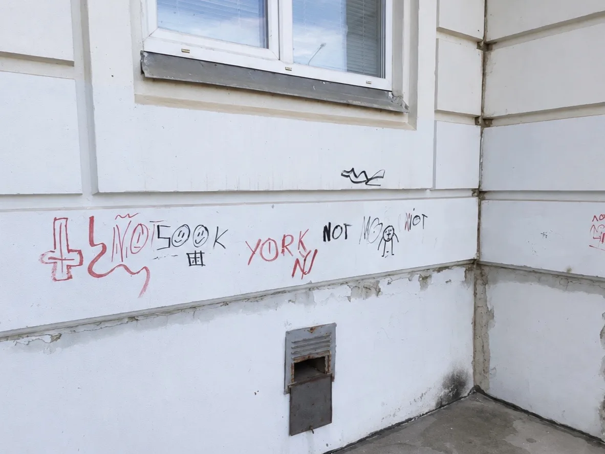 По адресу: ул. Центральная, д. 142 выполнены работы по закрашиванию вандальных надписей и рисунков н