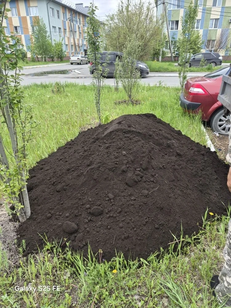 Сегодня 20.05.2026 года был выполнен завоз грунта для посадки цветов на придомовой терр...
