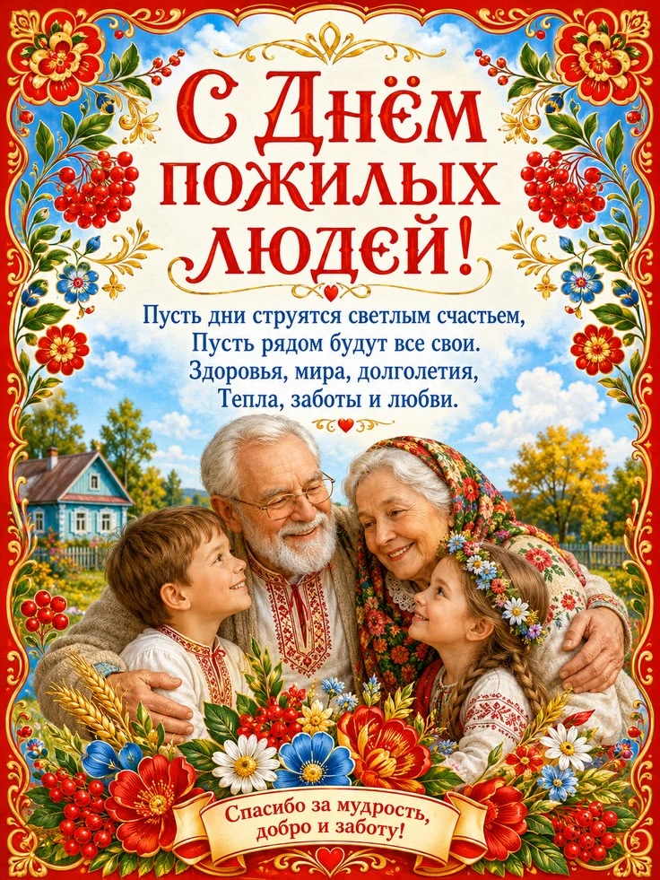 Сегодня у нас особенный праздник — День пожилого человека. Обсудите с нашими ребятами, ...