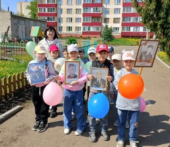 Сегодня в нашем саду прошла одна из самых трогательных и важных акций — «Бессмертный по...