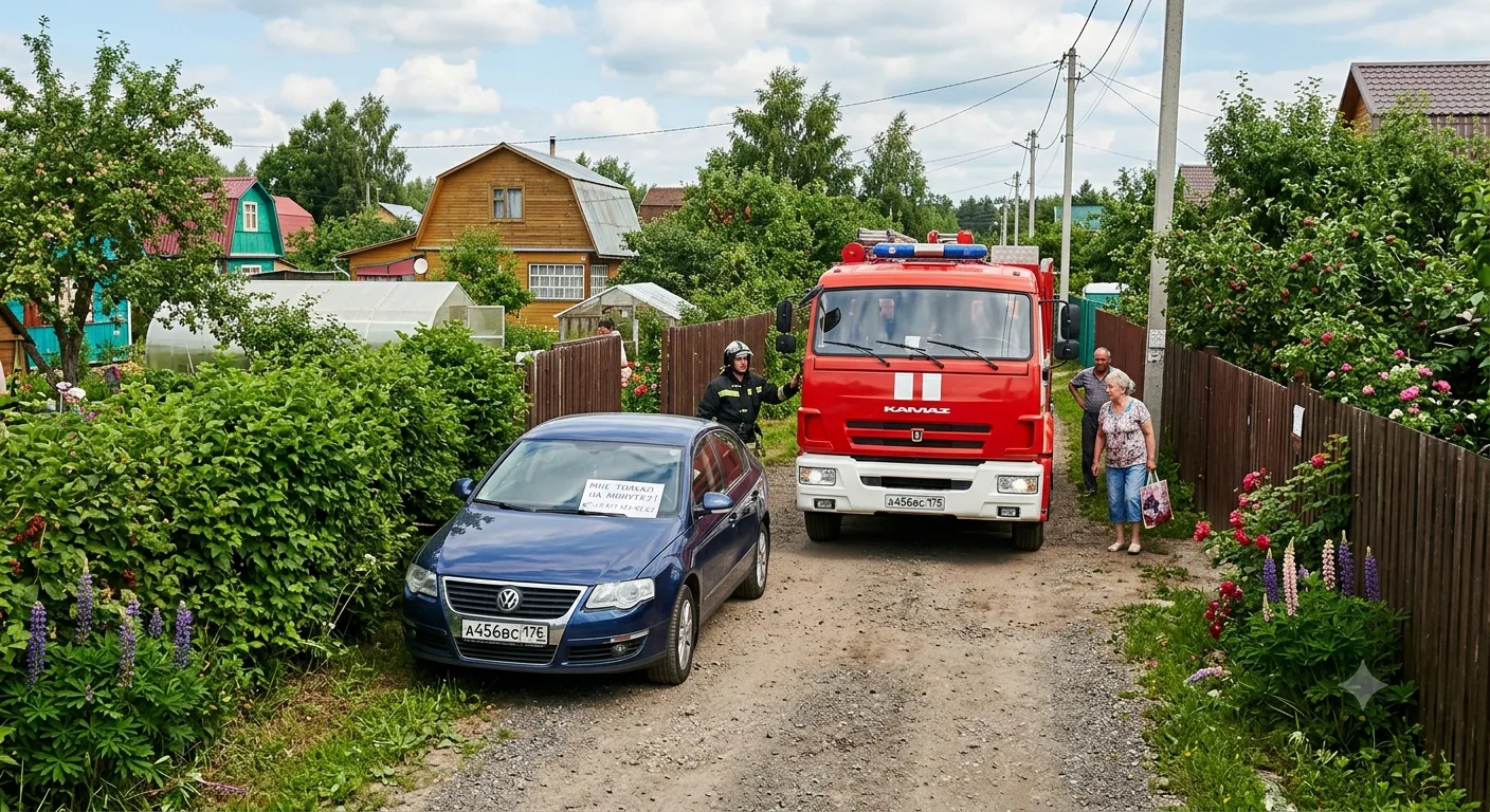 🚗 «Мне только на минутку!» Или как не заблокировать всё СНТ

Летом в садоводствах становится особен