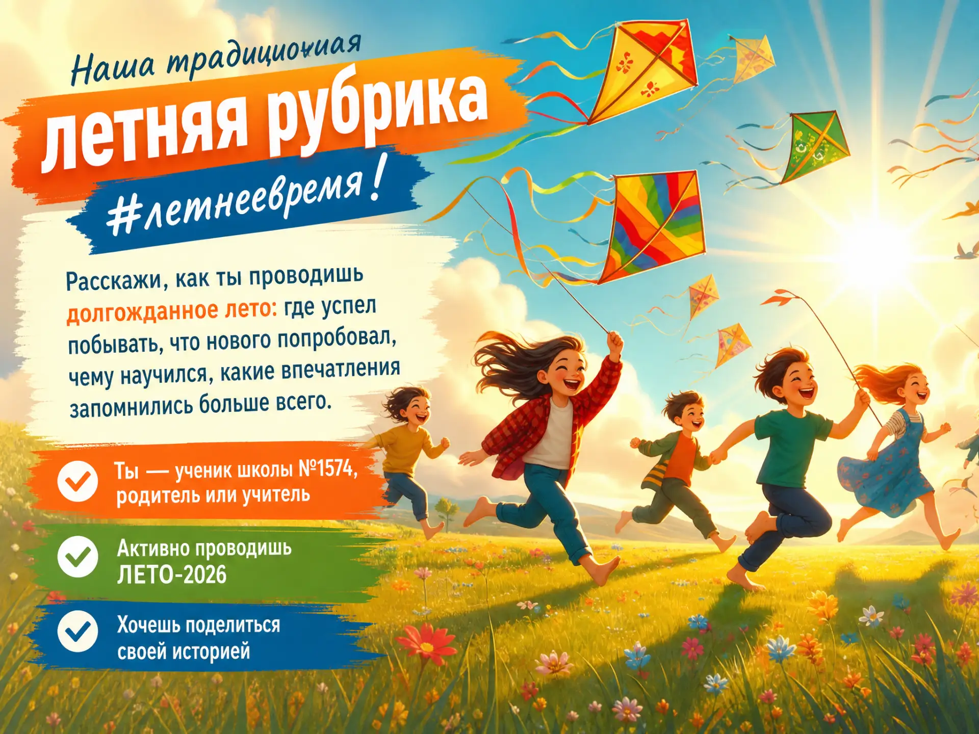 Наша традиционная летняя рубрика #летнеевремя!

🌤️ Ура! Настала отличная пора — кругом витамины, со