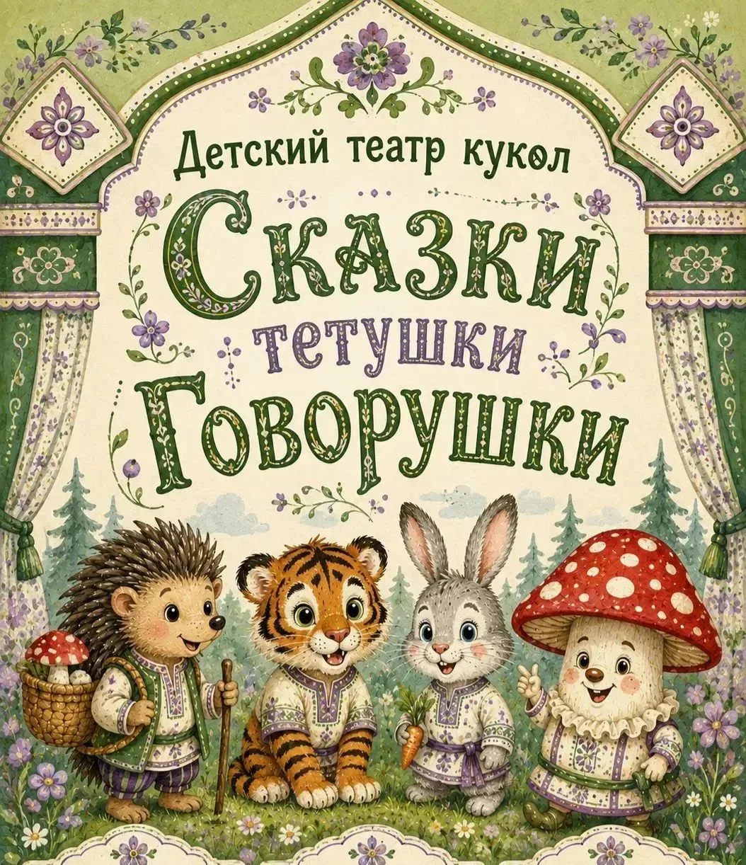 В наш детский сад приехал детский театр кукол с программой «Сказки тётушки Говорушки»! 🎉