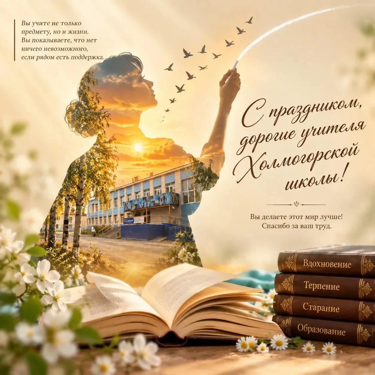 «Учитель — это компас, который зажигает в учениках искру любознательности и ведёт их к ...