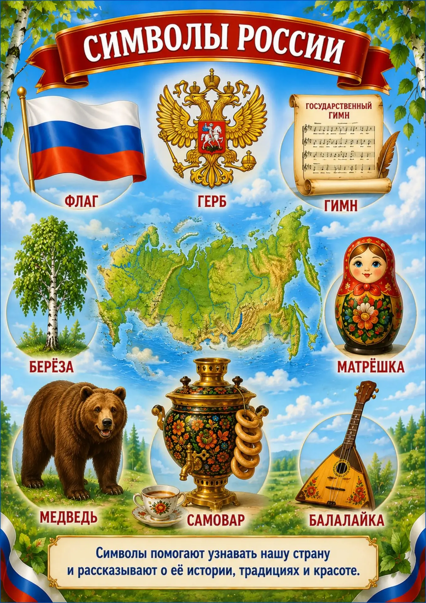 Изучение государственных символов России — флага, герба и гимна — играет важную роль в патриотическо