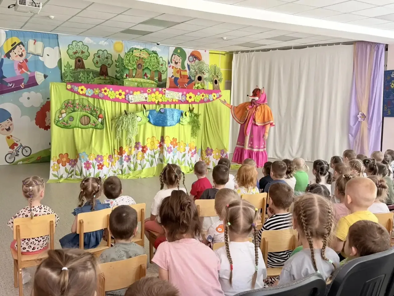 ✨Сегодня в нашем саду состоялся кукольный театр «Уроки осторожности» — яркое и познавательное предст