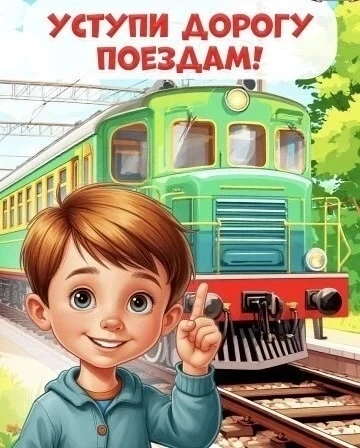 🚨 Уступи дорогу поездам! 🚨