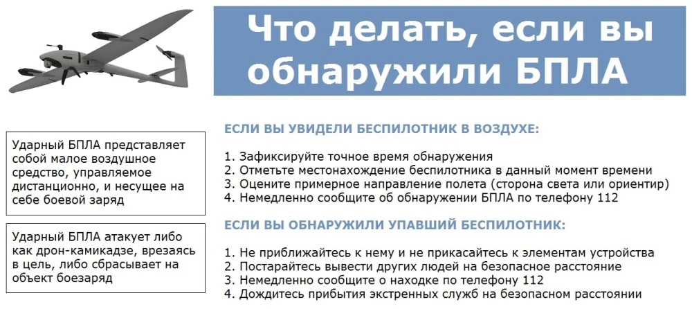 Что делать, если вы обнаружили БПЛА