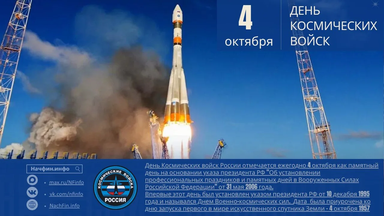 🚀 Поздравляем с Днем Космических войск России  🇷🇺