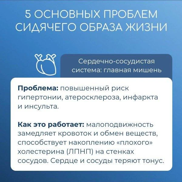 5 основных проблем сидячего образа жизни