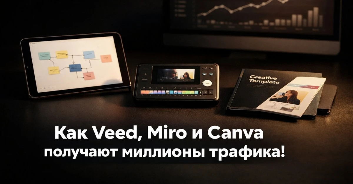 🔥 Veed, Miro и Canva заливают миллионы трафика через одну схему — разбираю по цифрам  Пока вы думает