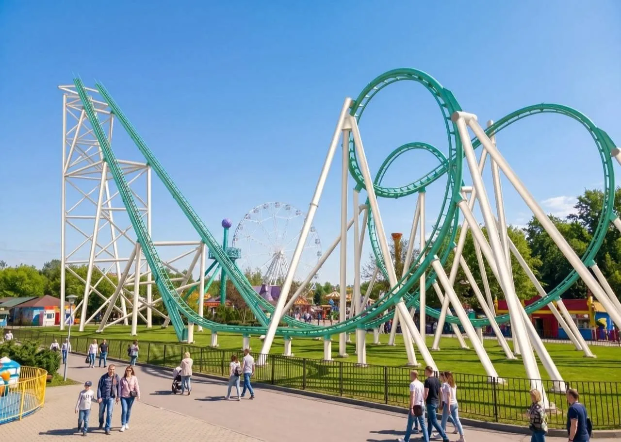 🎢 Экстремальные аттракционы открылись в парке Сказка