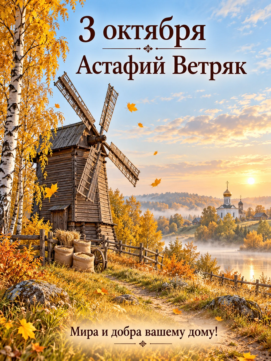 3 октября — Астафий Ветряк: традиции осеннего дня